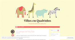 Desktop Screenshot of filhosemquadrinhos.com